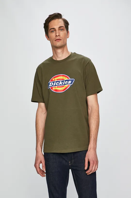 zielony Dickies - T-shirt Męski