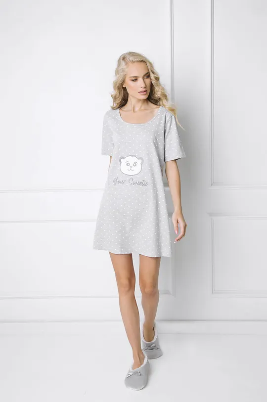 sivá Aruelle - Nočná košeľa Sweet Bear Dámsky