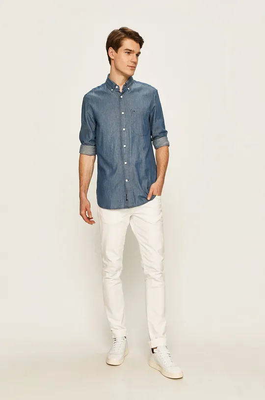 Calvin Klein - Rifľová košeľa  100% Bavlna