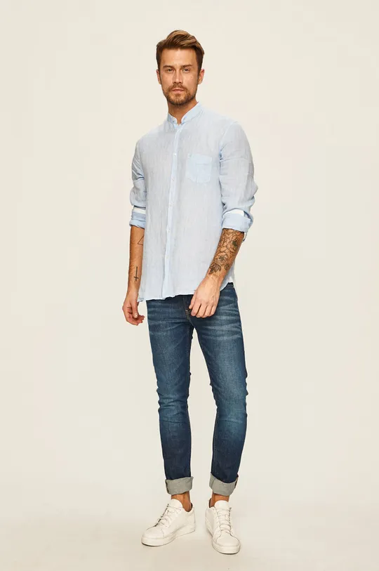 Trussardi Jeans - Košeľa  100% Ľan