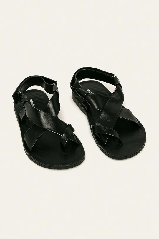 Wojas - Шкіряні сандалі чорний