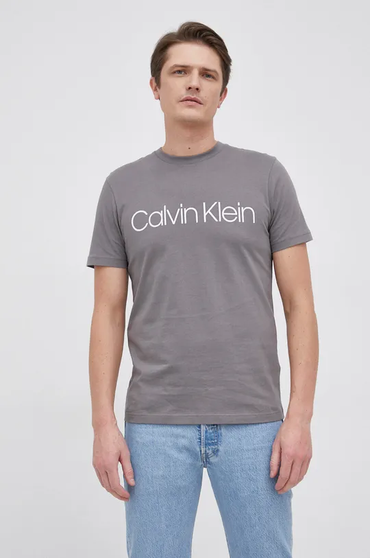sivá Calvin Klein - Bavlnené tričko