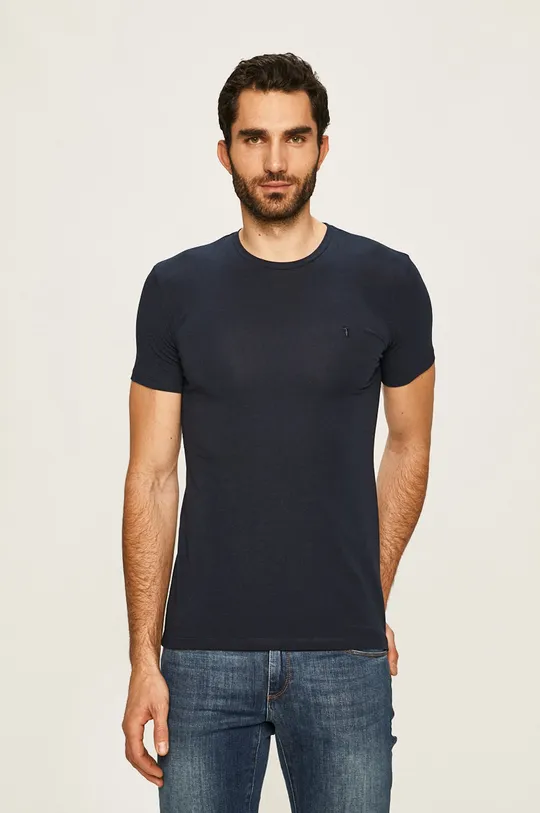 tmavomodrá Trussardi Jeans - Pánske tričko Pánsky