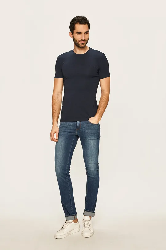Trussardi Jeans - Pánske tričko tmavomodrá