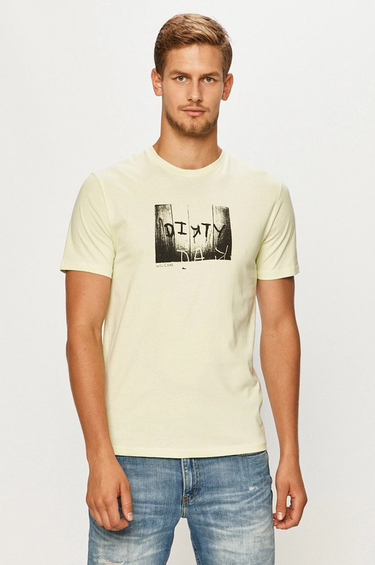 zöld Volcom - T-shirt Férfi