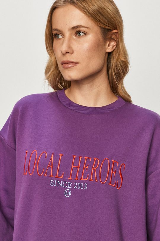 fioletowy Local Heroes - Bluza