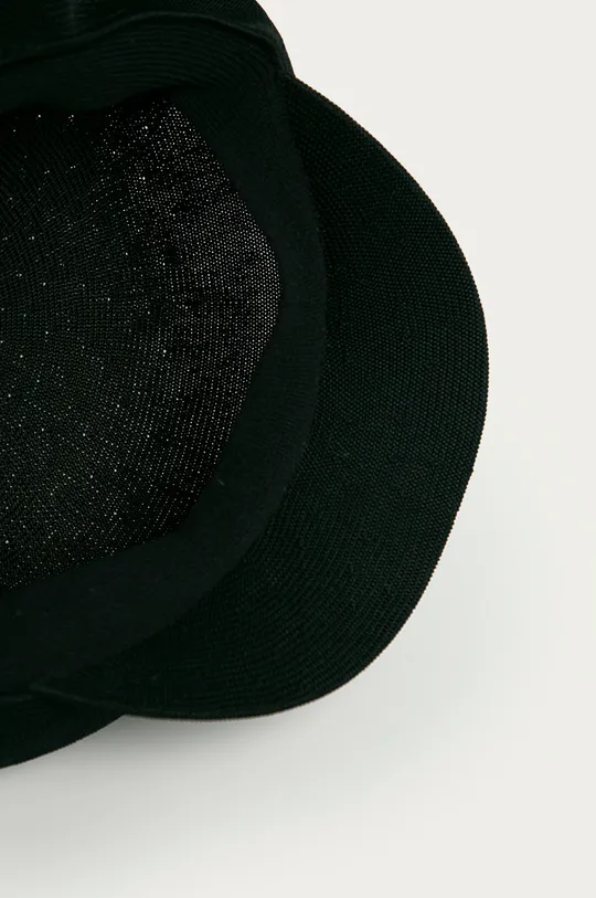 black Kangol bakerboy hat
