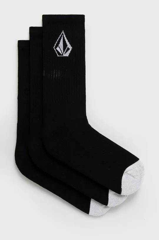 μαύρο Κάλτσες Volcom (3-pack) Ανδρικά