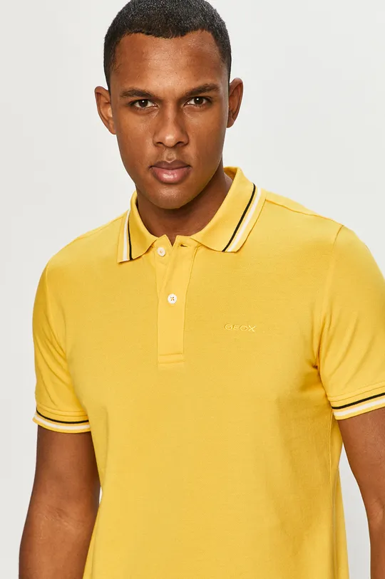 žltá Geox - Polo tričko Pánsky