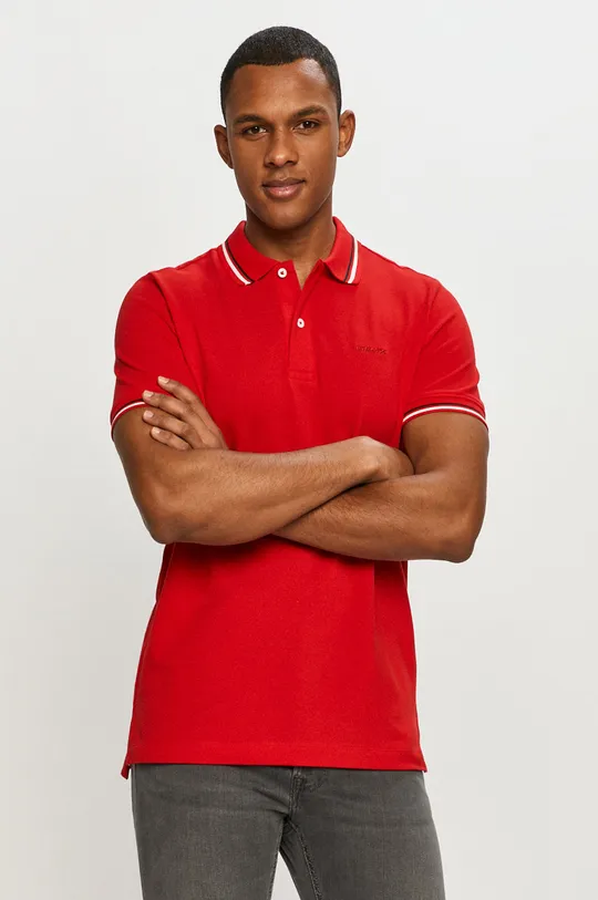 červená Geox - Polo tričko Pánsky