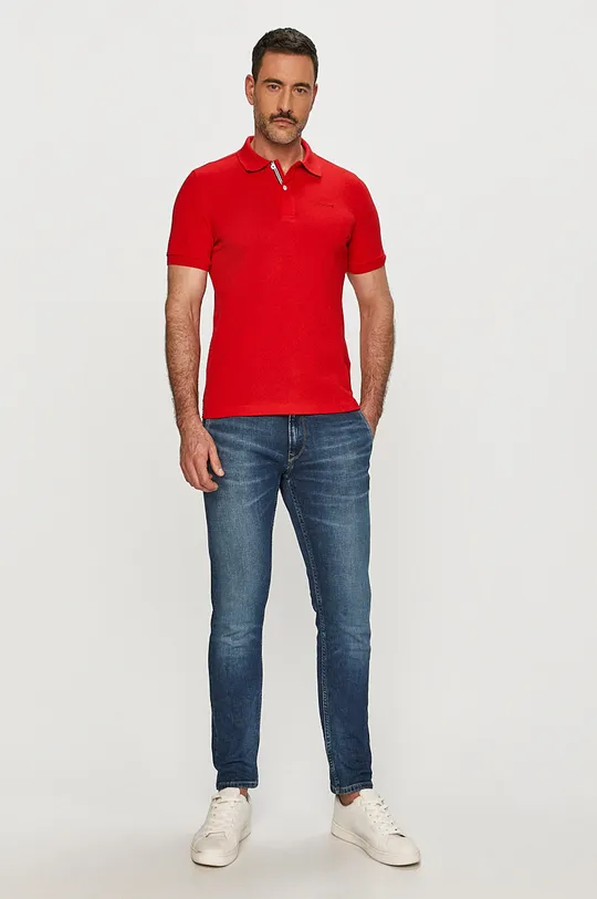 Geox - Polo tričko červená