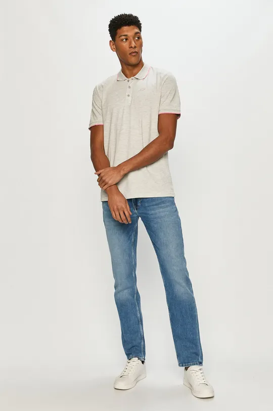 Cross Jeans - Polo tričko sivá