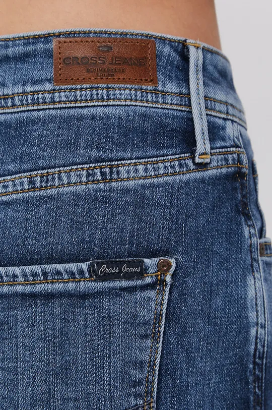 niebieski Cross Jeans Spódnica jeansowa