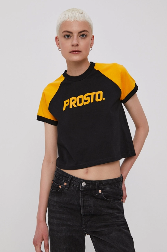 czarny Prosto T-shirt Damski