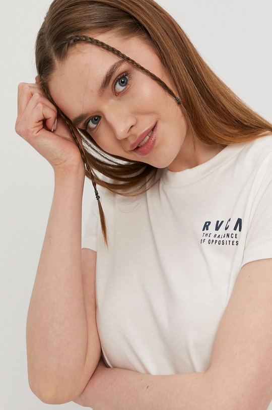 beżowy RVCA T-shirt