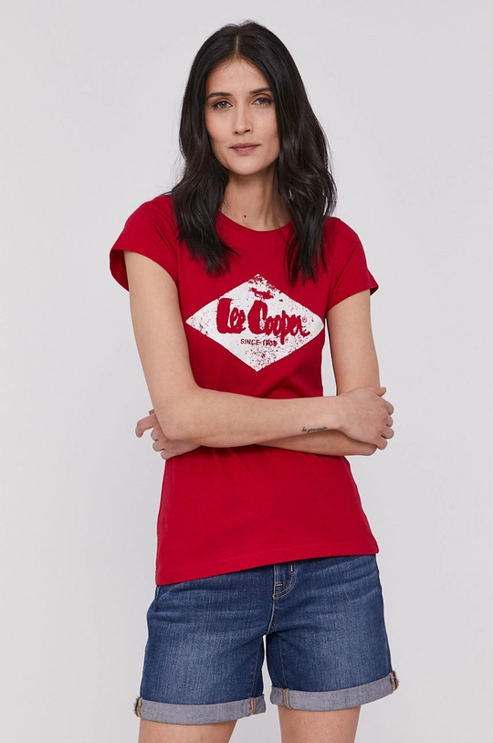 красный Футболка Lee Cooper Женский