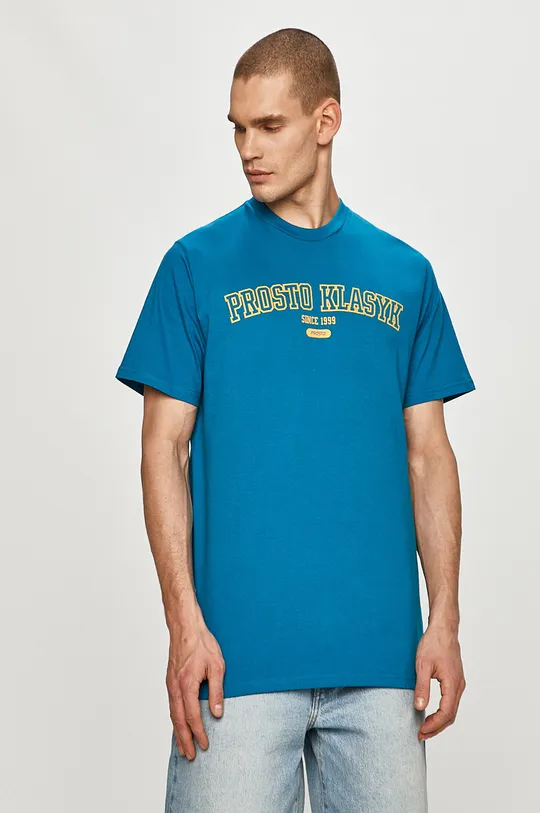 niebieski Prosto - T-shirt Męski