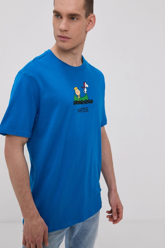 niebieski Element T-shirt x Peanuts Męski