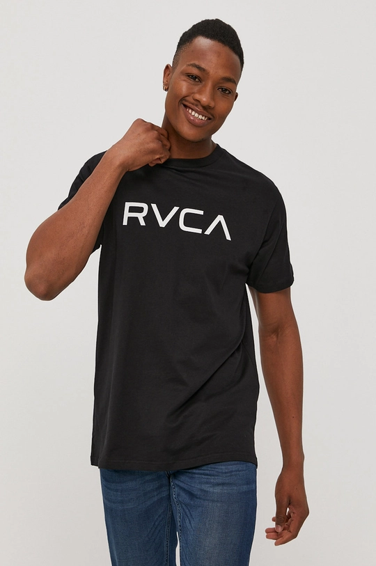 czarny RVCA T-shirt Męski