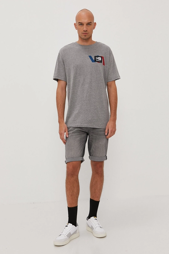 RVCA T-shirt 50 % Bawełna, 50 % Poliester