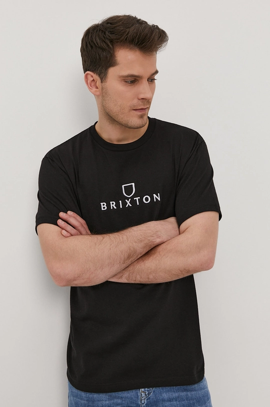 czarny Brixton T-shirt Męski