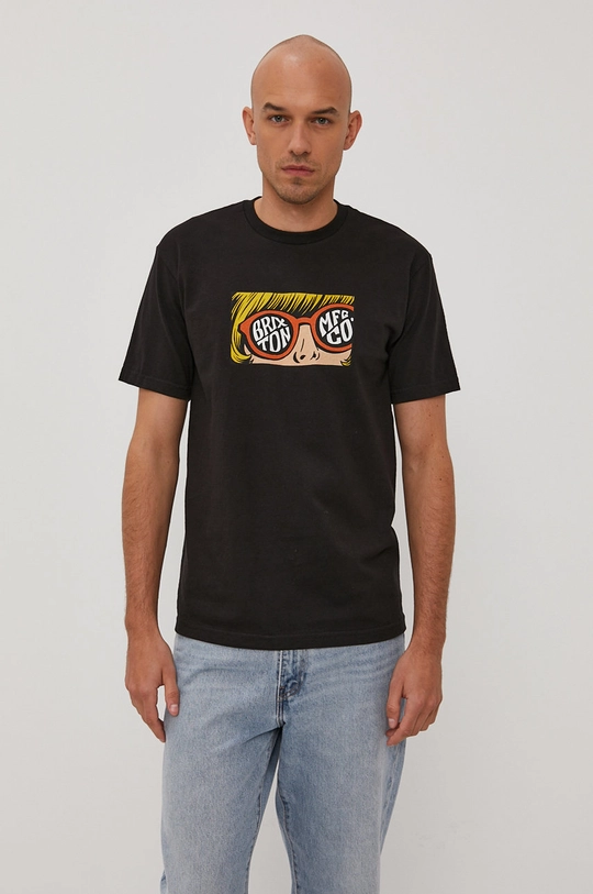 czarny Brixton T-shirt