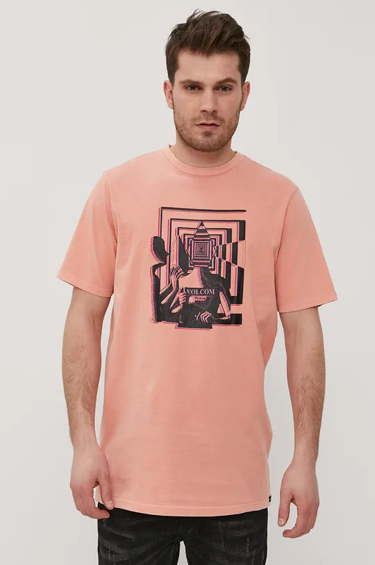 różowy Volcom T-shirt