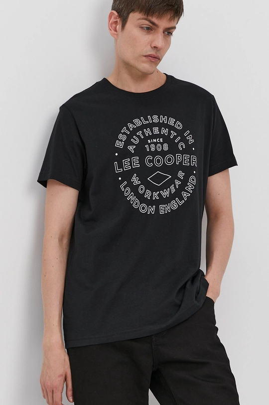 czarny Lee Cooper T-shirt