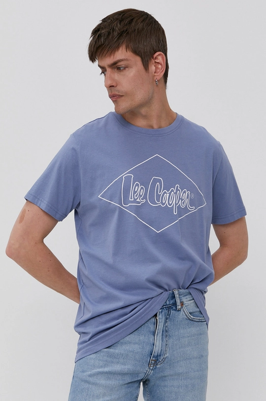 niebieski Lee Cooper T-shirt Męski