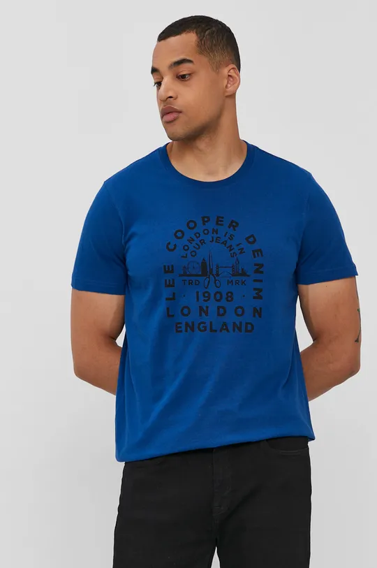 niebieski Lee Cooper T-shirt Męski
