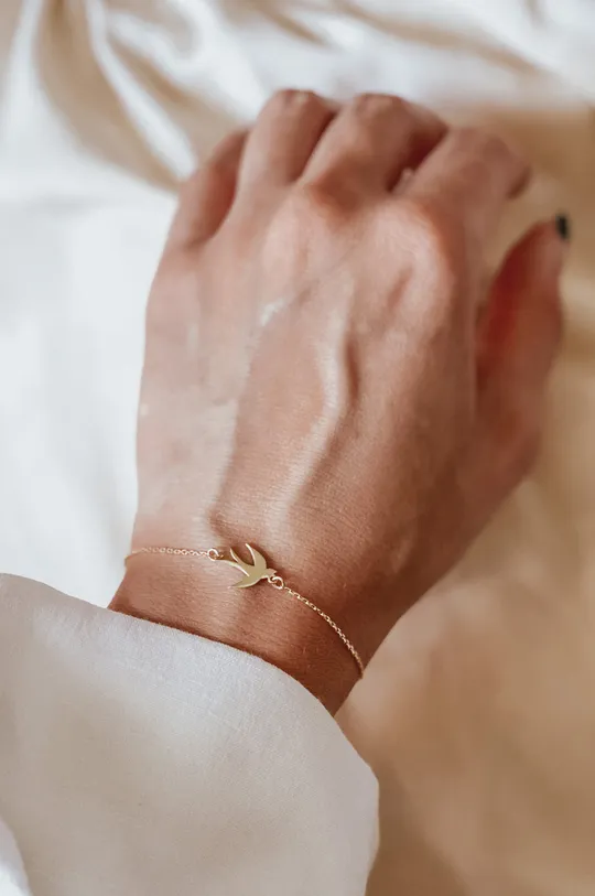 Ania Kruk - Срібний браслет з позолотою Believe золотий