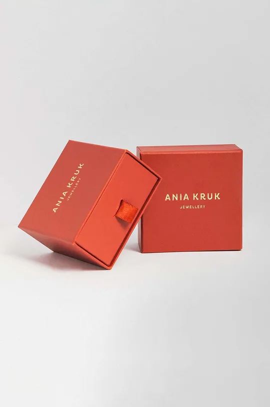 Ania Kruk - Náramok Believe  Textil, Striebro pozlátené 24k zlatom