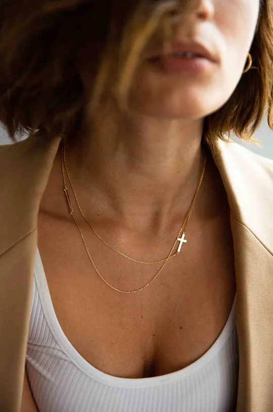 Ania Kruk - Aranyozott ezüst nyaklánc Believe arany