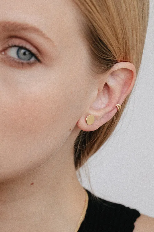 Ania Kruk - Aranyozott ezüst fülbevaló Rock It arany