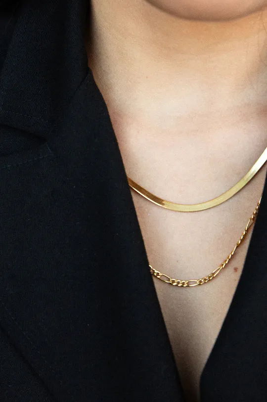 Ania Kruk - Strieborný pozlátený náhrdelník Vintage zlatá