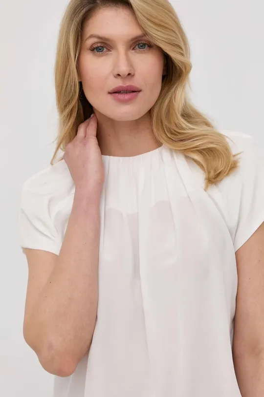 білий Шовкова блузка Liviana Conti