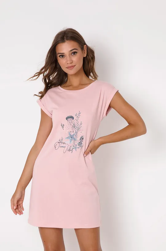 Пижамная рубашка Aruelle розовый