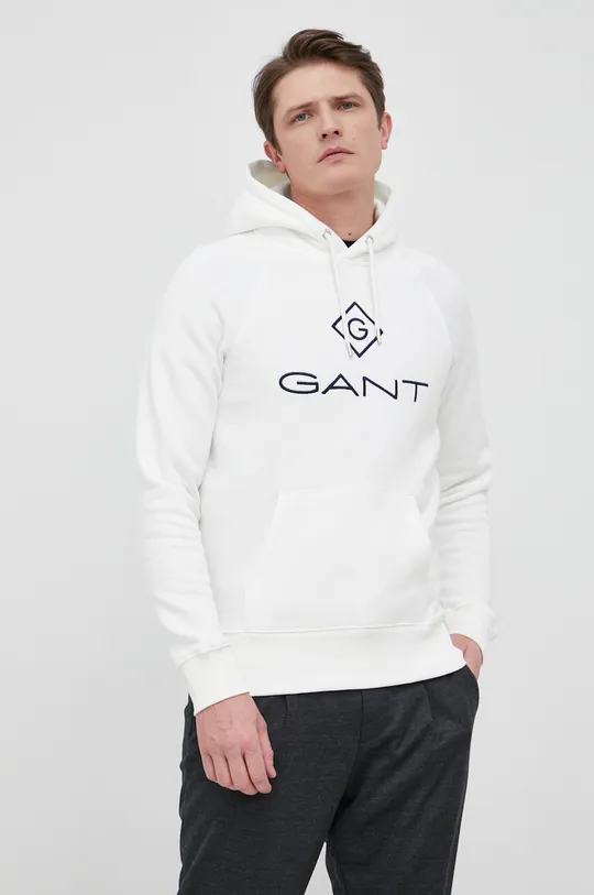 λευκό Μπλούζα Gant Ανδρικά