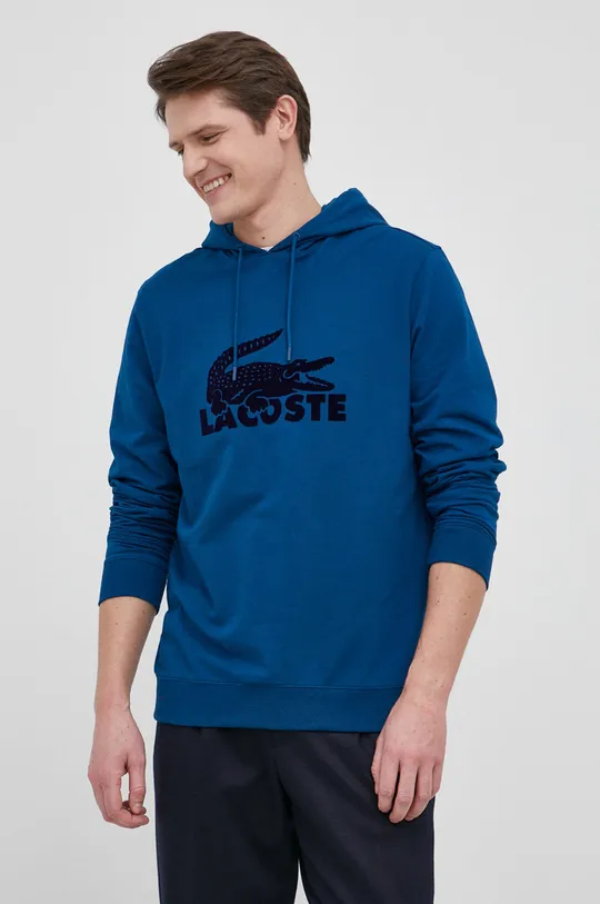 turkusowy Lacoste Bluza SH7618 Męski