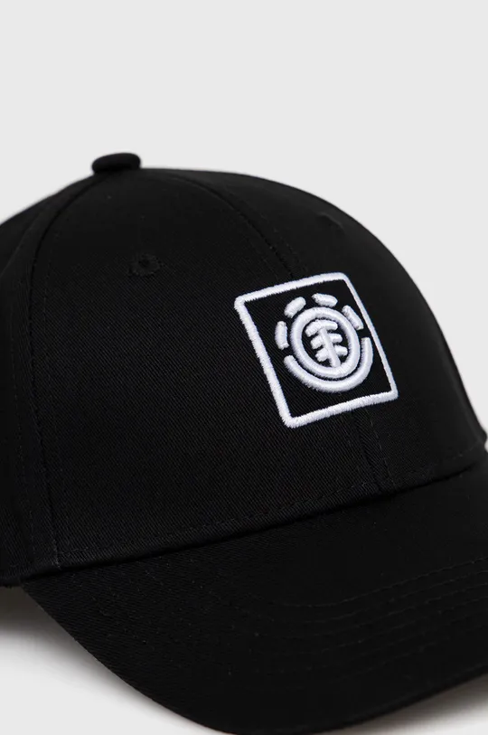 Βαμβακερό καπέλο Element μαύρο