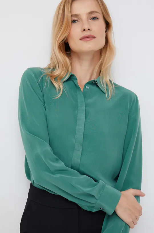 πράσινο Μεταξωτό πουκάμισο Mos Mosh Γυναικεία