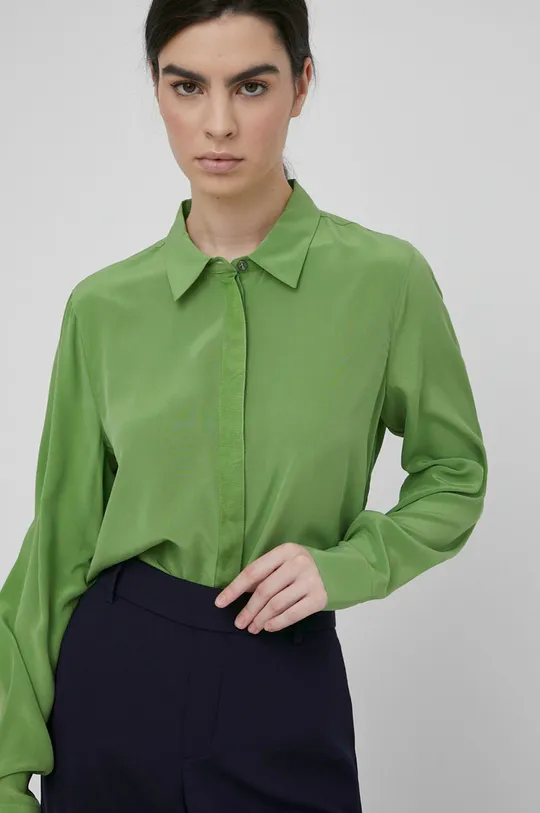 πράσινο Μεταξωτό πουκάμισο Mos Mosh Γυναικεία