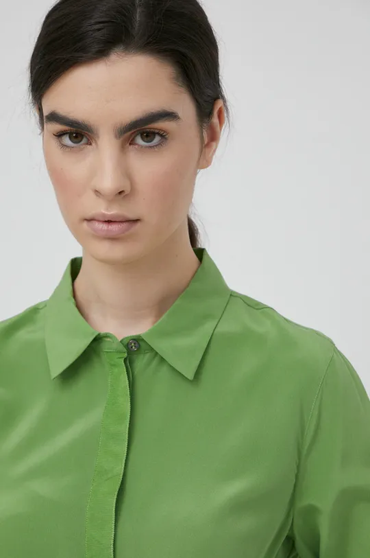 πράσινο Μεταξωτό πουκάμισο Mos Mosh