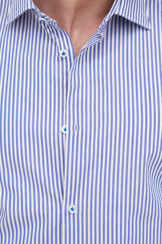 Βαμβακερό πουκάμισο Manuel Ritz μπλε