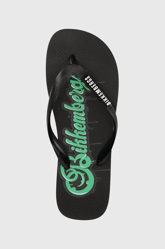 fekete Bikkembergs flip-flop