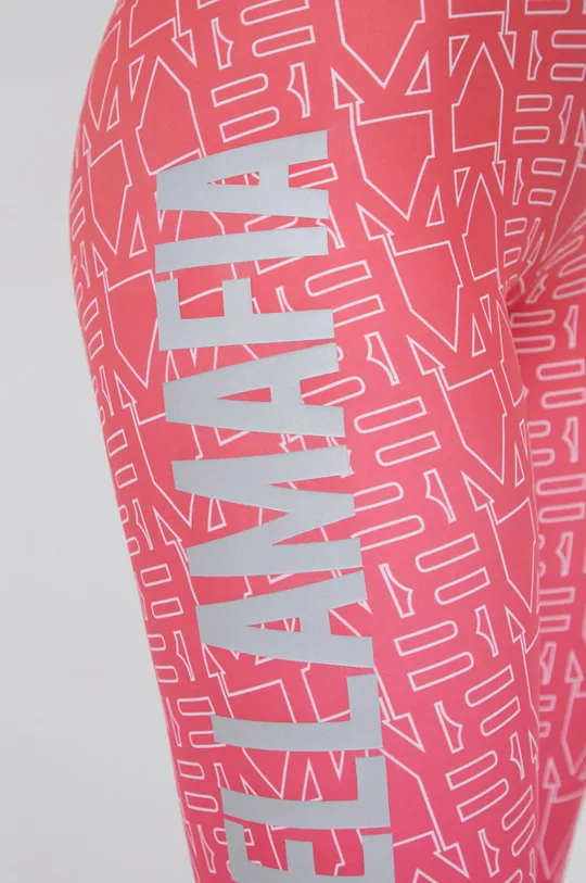 różowy LaBellaMafia legginsy treningowe Full Print