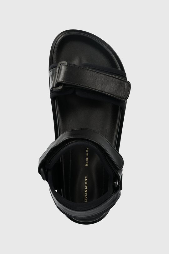 černá Kožené sandály Liviana Conti