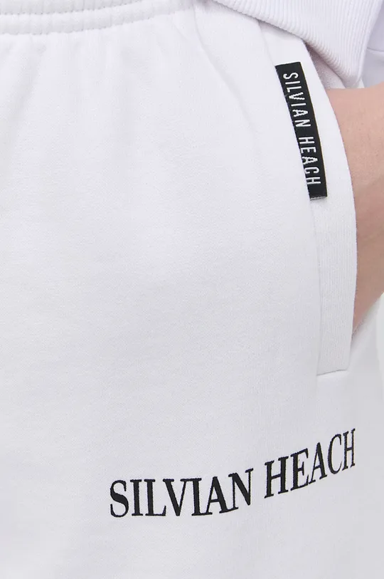 λευκό Silvian Heach - Βαμβακερό παντελόνι