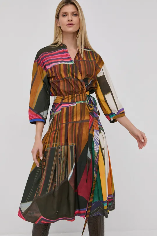 Pamučna haljina Liviana Conti šarena