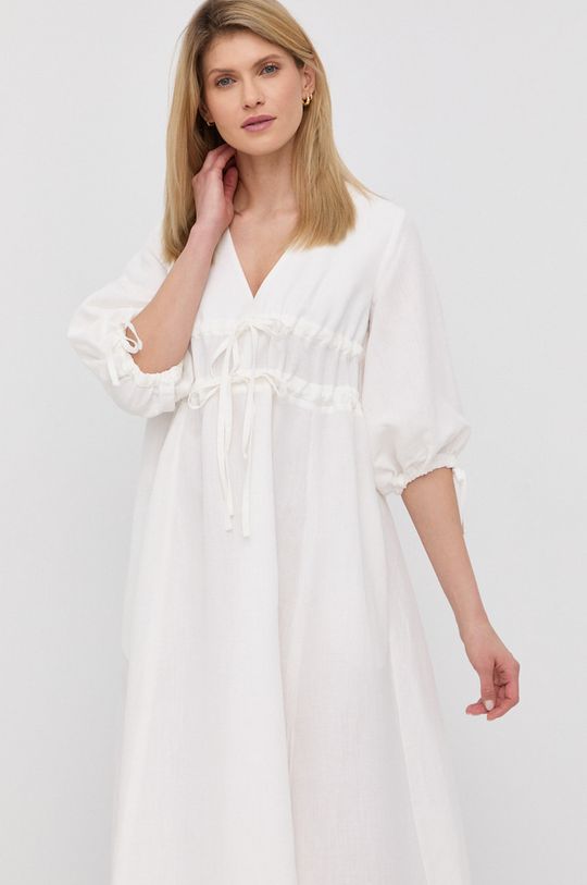 bílá Plátěné šaty Liviana Conti